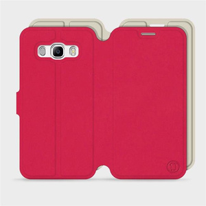 Phone Case Samsung Galaxy J5 2016 - Design Red with Platinum