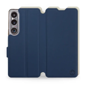 Phone Case Sony Xperia 1 VI - Design Navy with Platinum