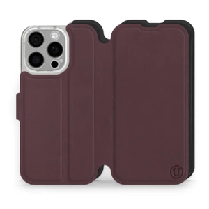 Etui Soft Touch do Apple iPhone 16 Pro - wzór Matowy burgund z czernią
