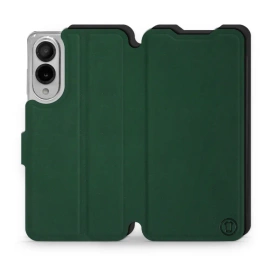 Phone Case Samsung Galaxy S25 Edge - Design Green with Black