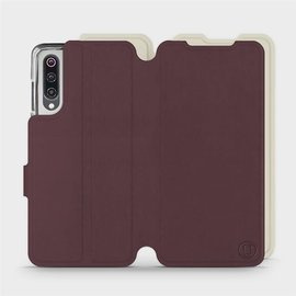 Hülle für Xiaomi Mi 9 - Farbe Burgund mit Platin