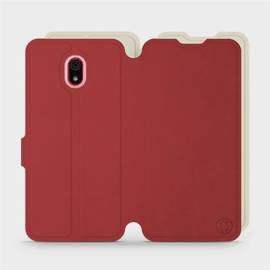 Etui Soft Touch do Xiaomi Redmi 8a - wzór Zachodząca czerwień z platyną