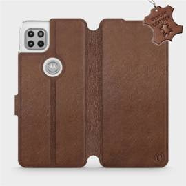Phone Case Motorola Moto G 5G - Design Brown Leather