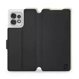 Phone Case Motorola Edge 40 Pro - Design Black with Platinum