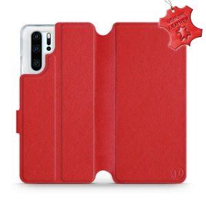 Phone Case Huawei P30 Pro - Design Red Leather