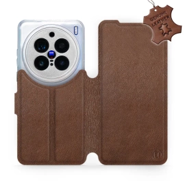 Phone Case Vivo X200 Pro 5G - Design Brown Leather