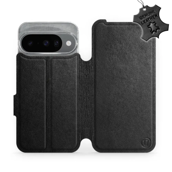 Phone Case Google Pixel 10 - Design Black Leather