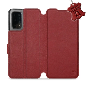Phone Case OPPO A54 5G - Design Dark Red Leather