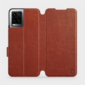 Phone Case Vivo Y33S - Design Brown&Gray