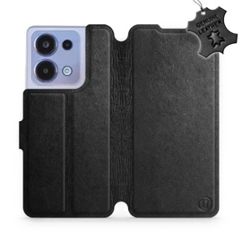 Phone Case Xiaomi POCO M6 Pro - Design Black Leather