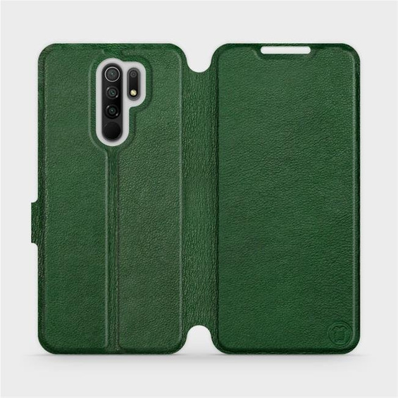 Hülle für Xiaomi Redmi 9 - Farbe Green Leather