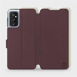 Phone Case Samsung Galaxy M52 5G - Design Burgundy with Platinum