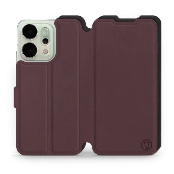 Phone Case OPPO Reno 14 Pro 5G - Design Burgundy with Black