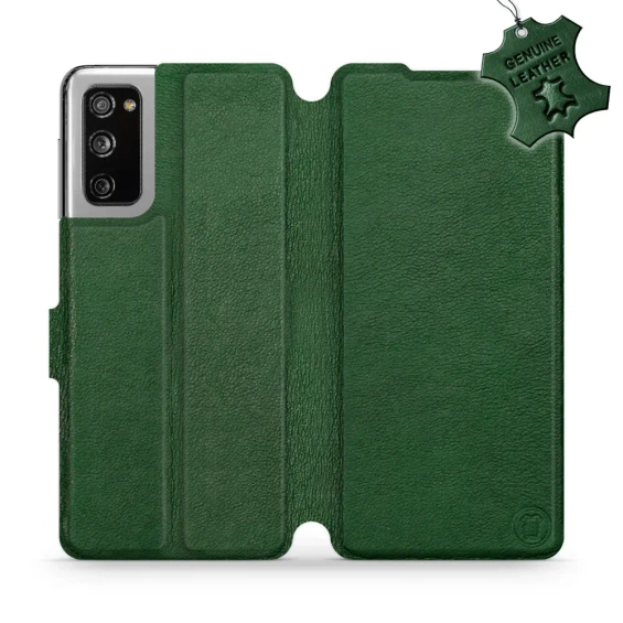 Phone Case Samsung Galaxy S20 FE - Design Green Leather