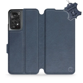 Phone Case Xiaomi Redmi Note 11 Pro - Design Blue Leather