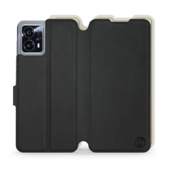 Phone Case Motorola Moto G13 - Design Black with Platinum