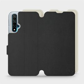 Phone Case Huawei Nova 5T - Design Black with Platinum