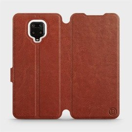 Phone Case Xiaomi Redmi Note 9 Pro - Design Brown&Orange