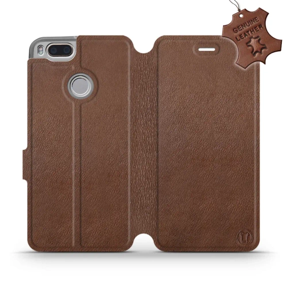 Phone Case Xiaomi Mi A1 - Design Brown Leather