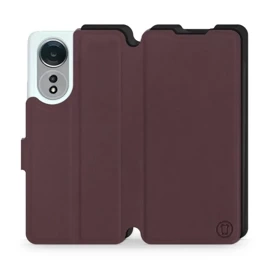 Phone Case OPPO A58 - Design Burgundy with Black