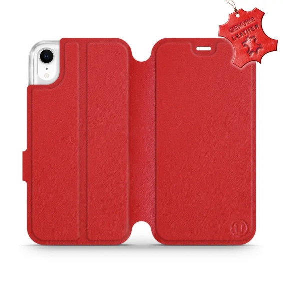 Phone Case Apple iPhone XR - Design Red Leather