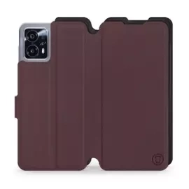 Phone Case Motorola Moto G13 - Design Burgundy with Black