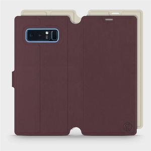 Phone Case Samsung Galaxy Note 8 - Design Burgundy with Platinum