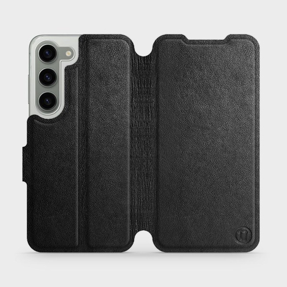Phone Case Samsung Galaxy S23 - Design Black Leather