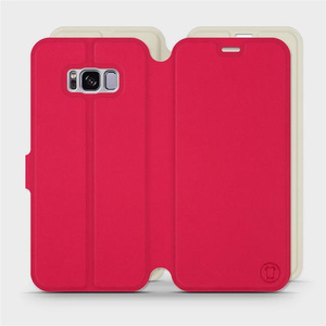 Phone Case Samsung Galaxy S8 - Design Red with Platinum