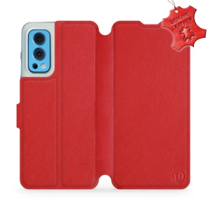Phone Case OnePlus Nord 2 5G - Design Red Leather