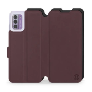 Etui Soft Touch do Nokia G42 - wzór Matowy burgund z czernią