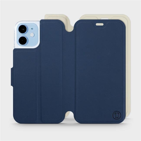 Phone Case Apple iPhone 12 mini - Design Navy with Platinum