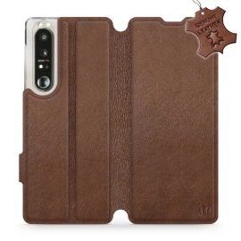 Phone Case Sony Xperia 1 III - Design Brown Leather