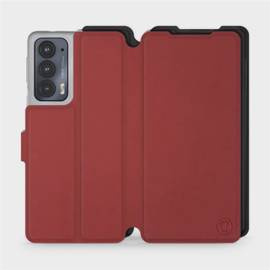 Phone Case Motorola Edge 20 - Design Dark Red with Black