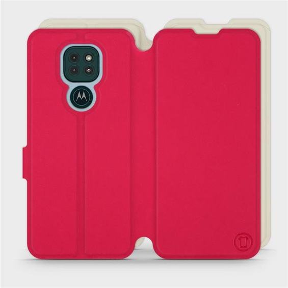 Phone Case Motorola Moto G9 Play - Design Red with Platinum