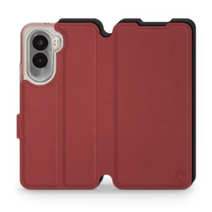 Phone Case Xiaomi POCO M7 - Design Dark Red with Black