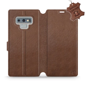Phone Case Samsung Galaxy Note 9 - Design Brown Leather