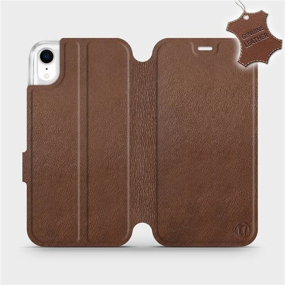Phone Case Apple iPhone XR - Design Brown Leather
