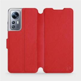 Phone Case Xiaomi 12S - Design Red Leather