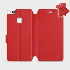Phone Case Huawei P9 Lite - Design Red Leather