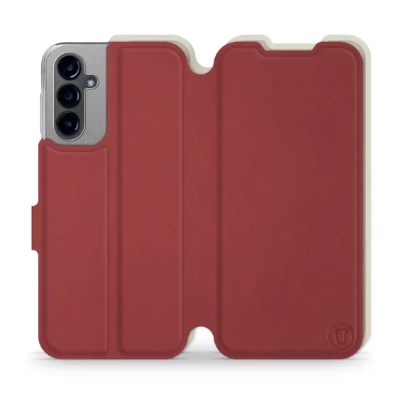 Phone Case Samsung Galaxy A14 4G - Design Dark Red with Platinum