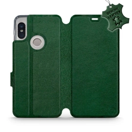 Phone Case Xiaomi Redmi Note 5 - Design Green Leather