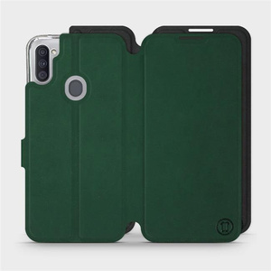 Phone Case Samsung Galaxy M11 - Design Green with Black