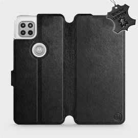 Phone Case Motorola Moto G 5G - Design Black Leather