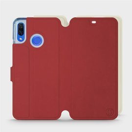 Etui Soft Touch do Huawei Nova 3 - wzór Zachodząca czerwień z platyną