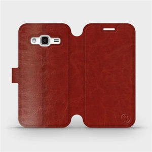 Phone Case Samsung Galaxy J3 2016 - Design Brown&Orange