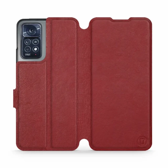 Hülle für Xiaomi Redmi Note 12 Pro 4G - Farbe Dark Red Leather