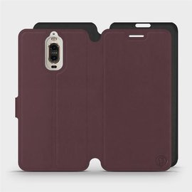 Phone Case Huawei Mate 9 Pro - Design Burgundy with Black