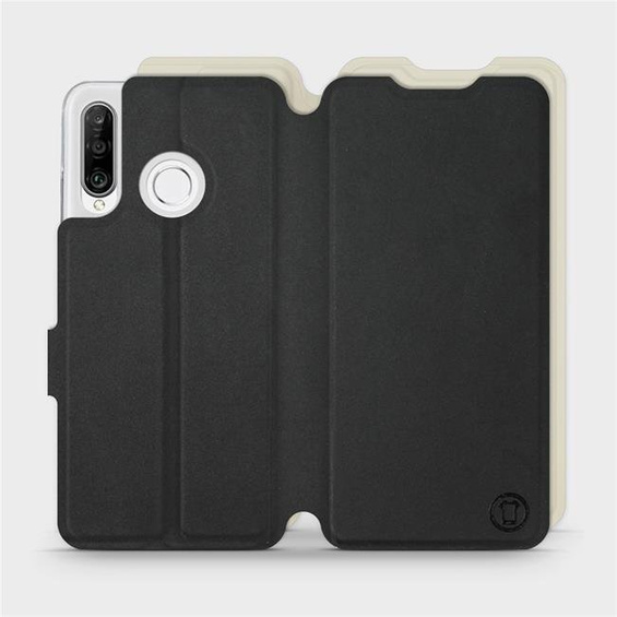 Phone Case Huawei P30 Lite - Design Black with Platinum