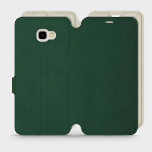 Phone Case Samsung Galaxy J4 Plus 2018 - Design Green with Platinum